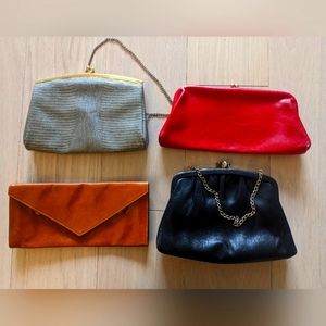 Lot of small evening/clasp clutch bags